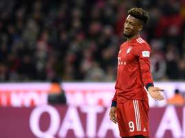 Kingsley Coman lors de la réception de Nuremberg. AFP