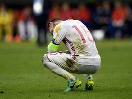 Sergio Ramos, sifflé à Malte. AFP