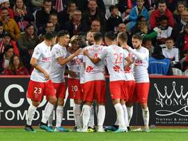 Les compos probables du match de Ligue 1 entre Nîmes et Amiens. AFP
