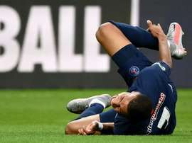 'L'Equipe' says it would be a miracle if Mbappe played v Atalanta. AFP