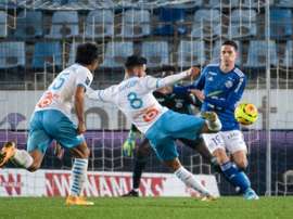 Sanson n'est finalement pas blessé. AFP