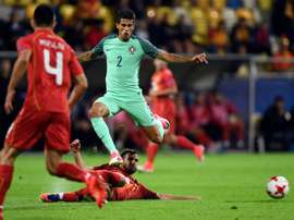 O lateral internacional por Portugal está a passar uma boa fase em Itália. AFP