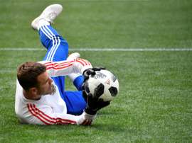 Akinfeev pourrait jouer à Naples. AFP