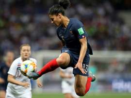 Gauvin absente de l'entraînement des Bleues. AFP