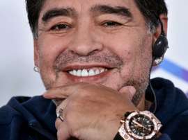 Maradona habló de los objetivos de su club. AFP