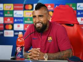 Vidal is on his way. AFP