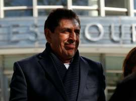 Lancien patron du football guatémaltèque Brayan Jimenez, devant le tribunal fédéral de Brooklyn, à New-York, le 2 mars 2016