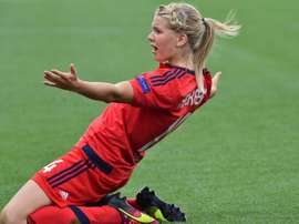 A atacante Ada Hegerberg já marcou mais gols que CR7. AFP