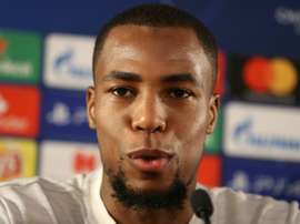 Djibril Sidibé en conférence de presse le 5 novembre 2018. AFP