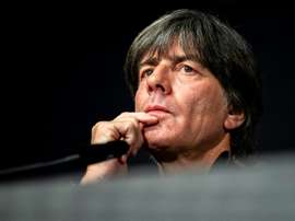 Joachim Löw en conférence de presse. AFP