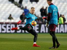 Moyes refused to confirm Adrian or Hart's future at West Ham. AFP