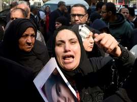 Des proches des victimes de Port Said réagissent après larrêt de la Cour de Cassation. AFP
