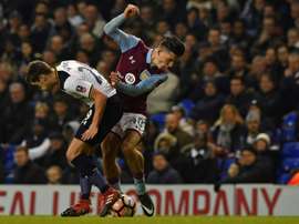 Grealish, agressé. AFP