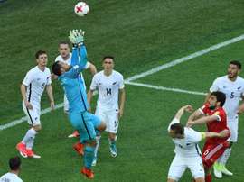 Les Néo-Zélandais face à la Russie lors de la Coupe des Confédérations. AFP