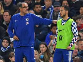 Sarri n'écarte pas le départ d'Hazard. AFP