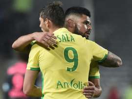 O Nantes retirou o dorsal 9. AFP
