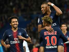 Neymar e Marquinhos poderão estar na festa do PSG. AFP