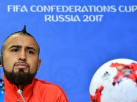 Le choc entre Vidal et Kimmich a été l'un des moments les plus tendus de la finale. Twitter/GOL