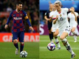 Ballon d'Or: Rapinoe grande favorite, Messi face aux stars de Liverpool. AFP