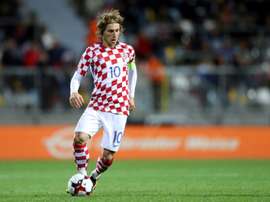 Modric espera liderar a Croácia rumo ao Mundial. AFP