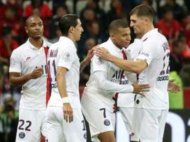 Mbappé voltou com assistência e gol em 13 minutos. AFP
