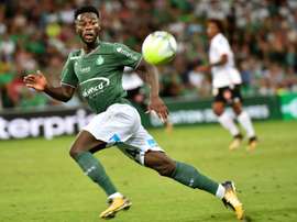 Jonathan Bamba et Loïs Diony connaissent des fortunes diverses au sein de l'attaque stéphanoise. AFP