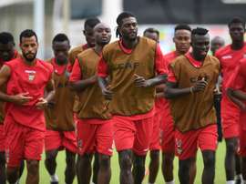 Les Togolais à l'entraînement le 23 janvier 2017, à Port-Gentil au Gabon. AFP