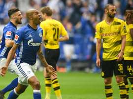 Schalke 04 s’octroie le derby de la Ruhr cette saison en championnat. AFP