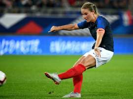 Amandine Henry lors d'un match amical face au Mexique. AFP