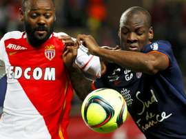 Vagner Love, le 14 mai 2016 lors du match Monaco-Montpellier. AFP