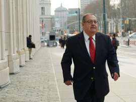 Rafael Salguero à son arrivée au tribunal fédéral. AFP