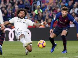 Marcelo et Piqué se retrouveront au Bernabéu. AFP