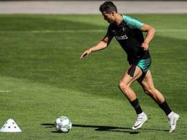 Cristiano Ronaldo, de retour en sélection. AFP