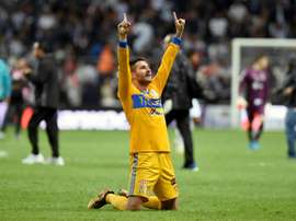 André-Pierre Gignac, vainqueur avec les Tigres du tournoi d'ouverture. AFP