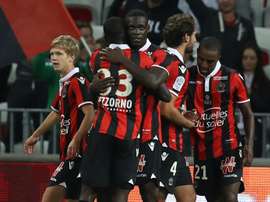 L'attaquant italien Mario Balotelli brille à l'OGC Nice, ici après son 2e but contre Monaco, le 21 septembre 2016