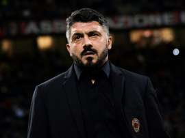 L'entraîneur de l'AC Milan Gennaro Gattuso lors du match contre la Sampdoria. AFP