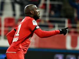 Julio Tavares buteur contre Metz à Gaston-Gérard. AFP