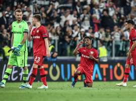 O Bayer Leverkusen perdeu seus dois primeiros jogos pela Champions. AFP