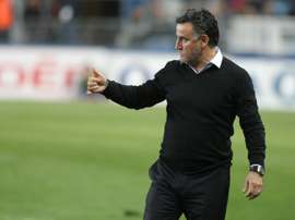 L'entraîneur de Saint-Etienne Christophe Galtier lors du match face à Bastia. AFP