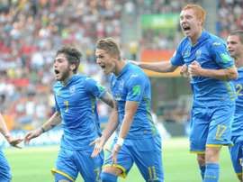 L'équipe de l'Ukraine bat celle de la Corée du Sud 3-1.