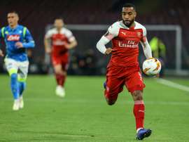 Lacazette apprécié par le club barcelonais. AFP