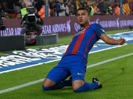 Rafinha Alcantara no Camp Nou. AFP