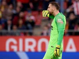 Jan Oblak a atteint les 150 matches aux côtés de l'Atlético en Liga. AFP/Archivo