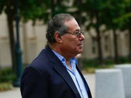 Le Nicaraguayen Julio Rocha à la sortie du tribunal de Brooklyn, le 3 août 2016. AFP