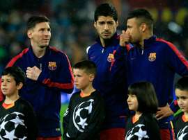 Neymar respondió al mensaje de Messi por la salida de Suárez. AFP