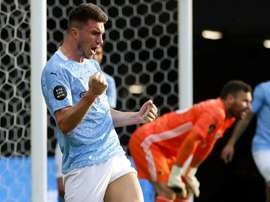 Laporte cobriu Guardiola de elogios. AFP