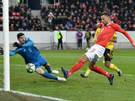 Un 'hat trick' de Severovic ha dejado a Bélgica sin 'Final Four'. AFP