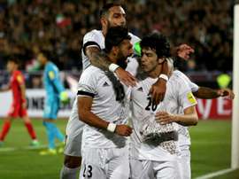 La joie des Iraniens, vainqueurs de la Corée du Sud lors des éliminatoires du Mondial-2018 à Téhéran, le 11 octobre 2016
