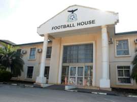 La façade de la fédération zambienne de football à Lusaka, le 30 mai 2015. AFP
