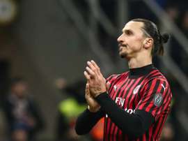 Ibrahimovic quittera l'AC Milan à la fin de la saison. AFP